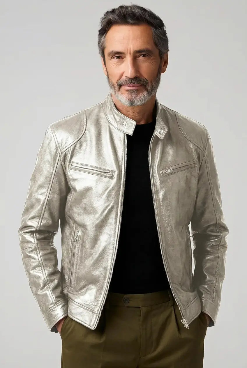 Givalli - Chaqueta de cuero