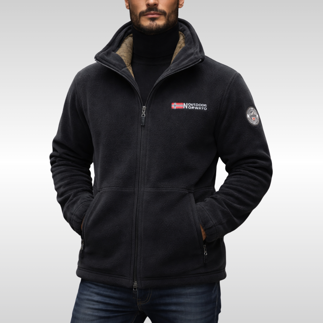 Elegante chaqueta polar