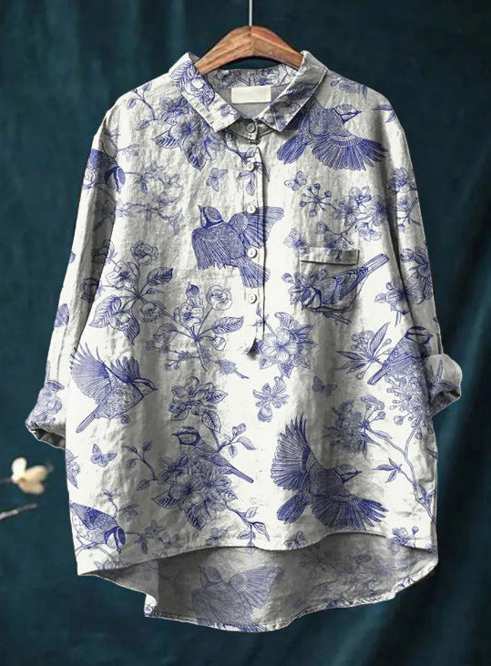 Elegante blusa floral