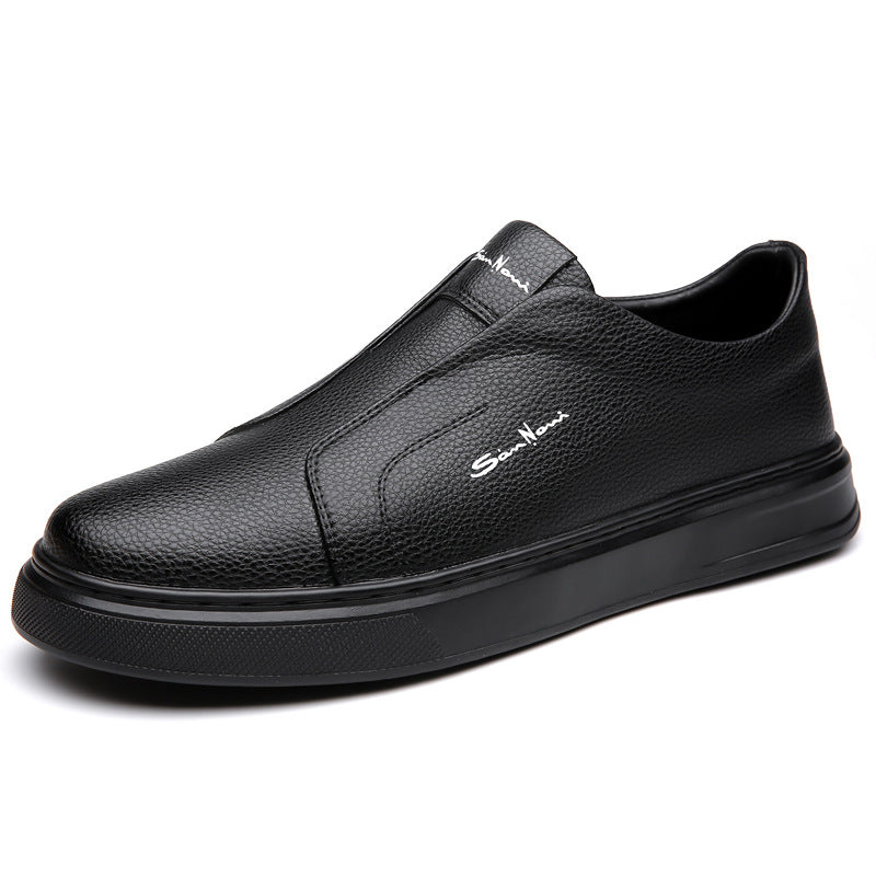 Zapatillas de piel