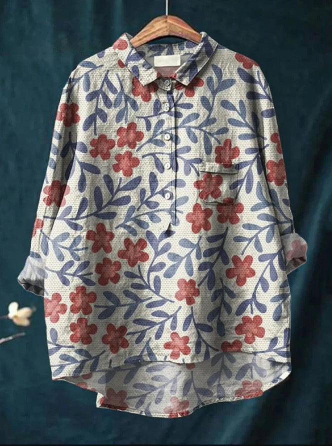 Elegante blusa floral