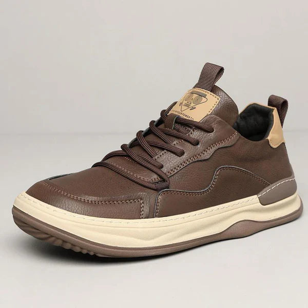 Zapatos de piel con suela alta