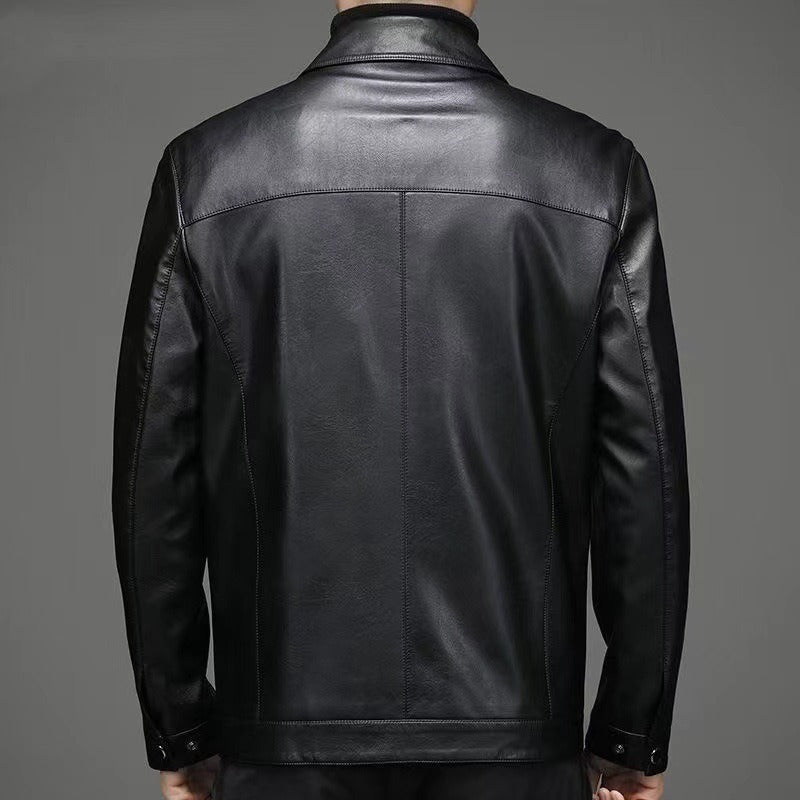 Chaqueta de cuero informal