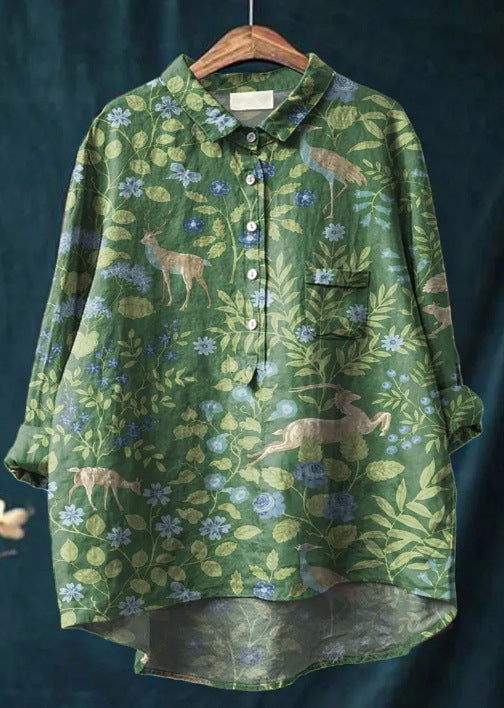 Elegante blusa floral