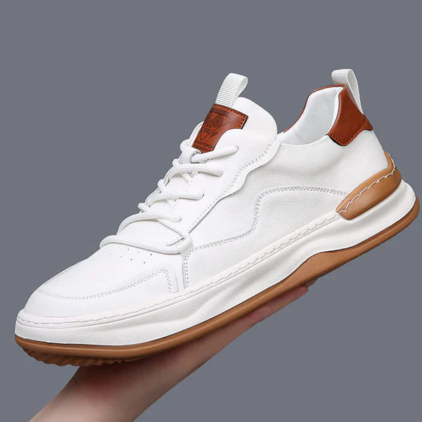 Zapatos de piel con suela alta