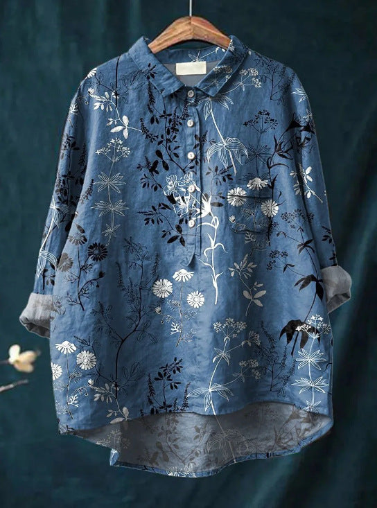Elegante blusa floral