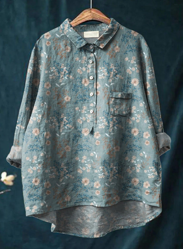 Elegante blusa floral