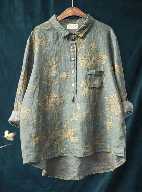 Elegante blusa floral