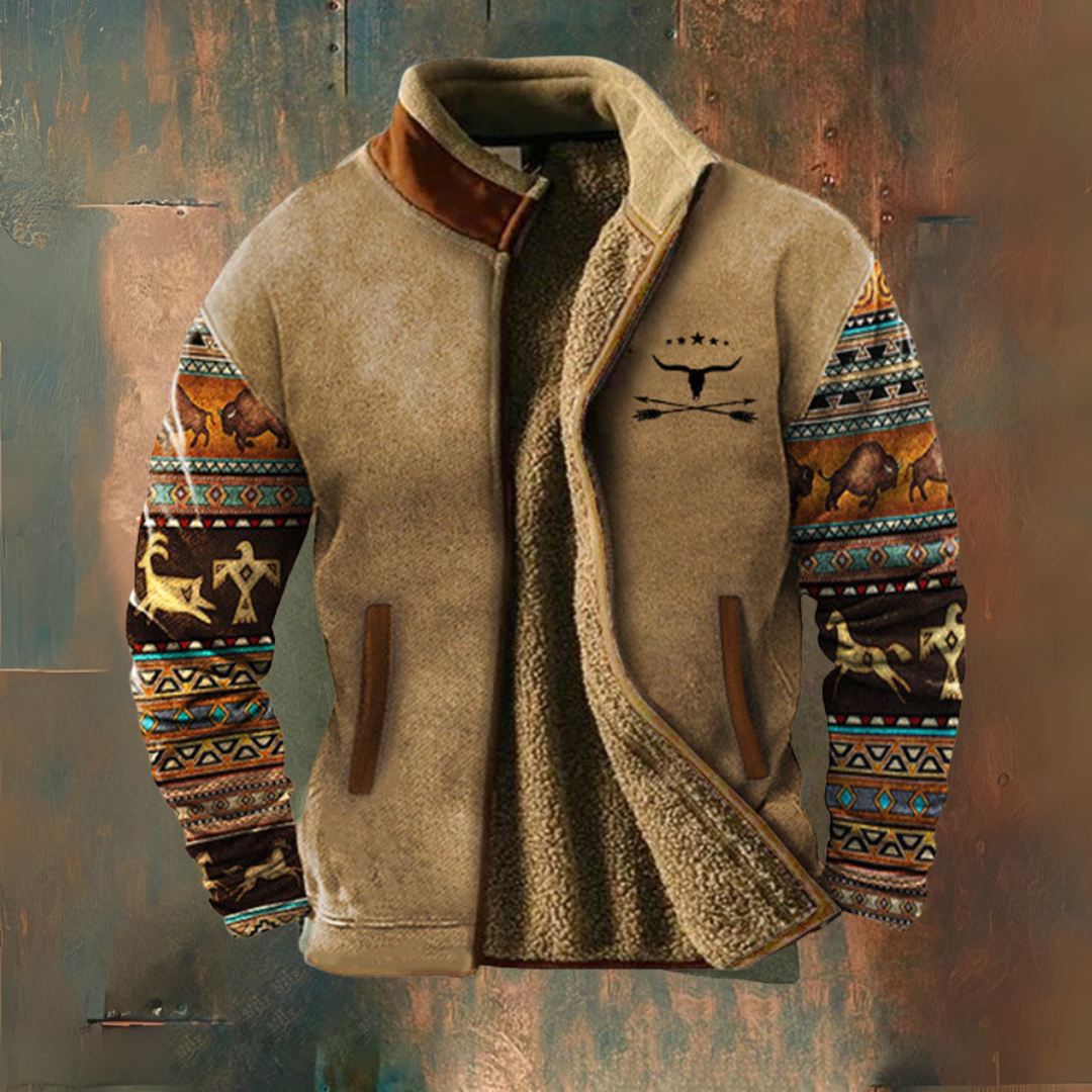 Chaqueta vintage con cremallera