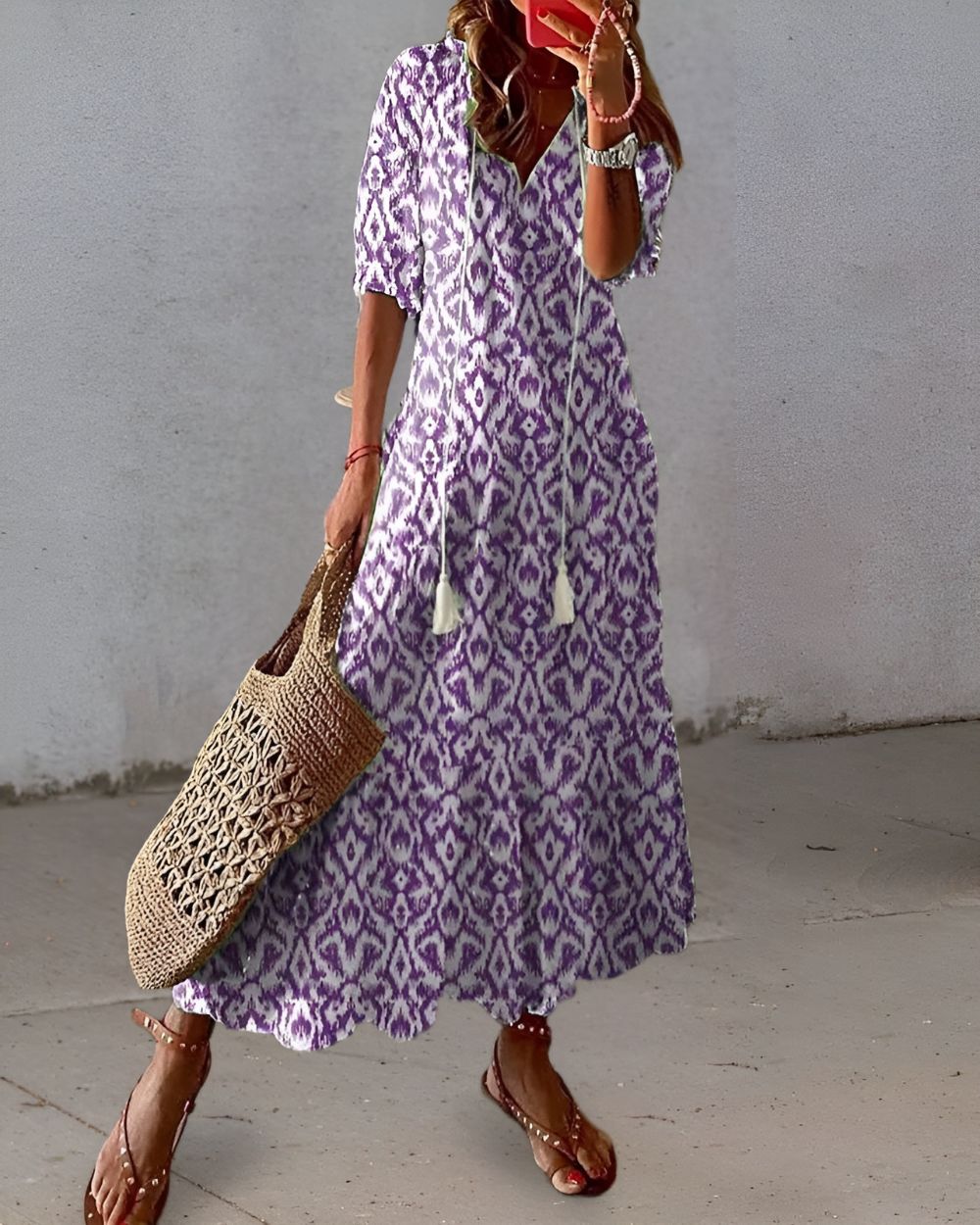 Elegante Vestido Largo Boho