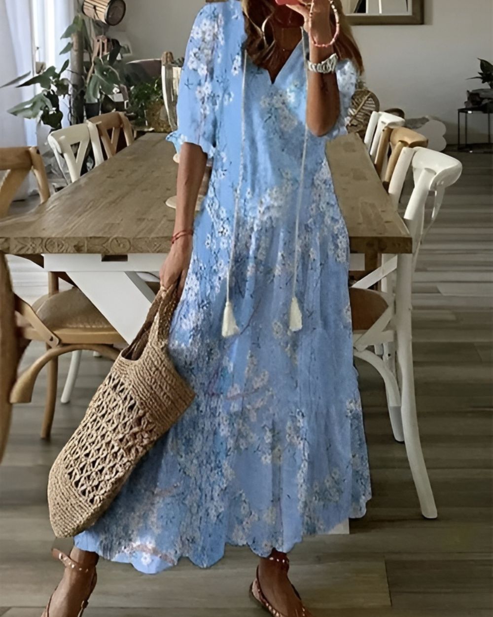 Elegante Vestido Largo Boho
