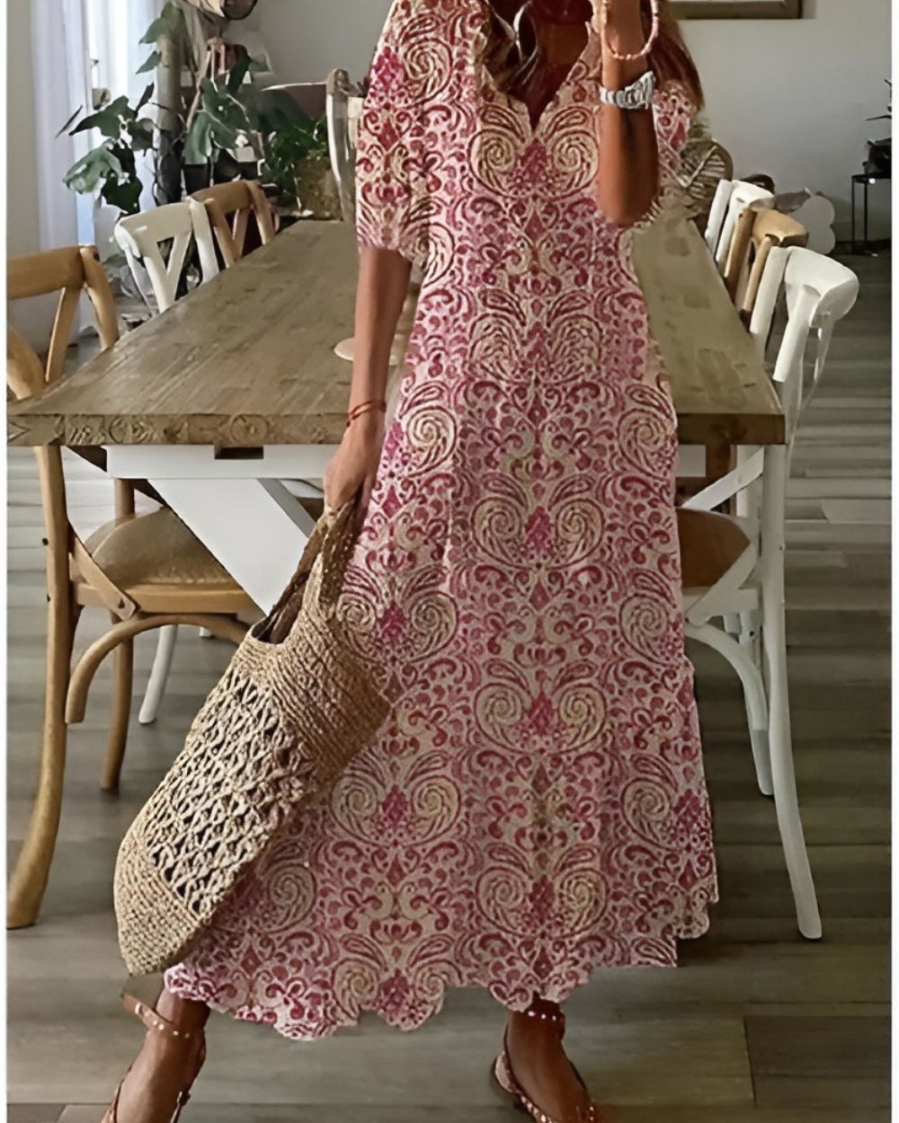 Elegante Vestido Largo Boho
