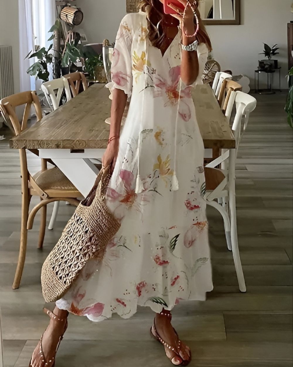 Elegante Vestido Largo Boho