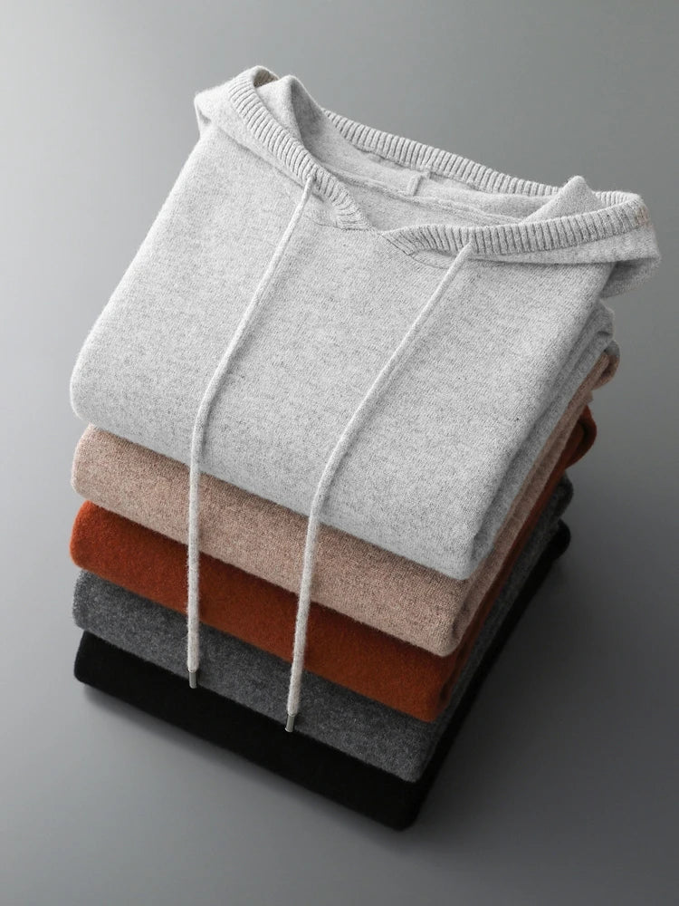 Sirlus Sudadera con capucha de lana merina