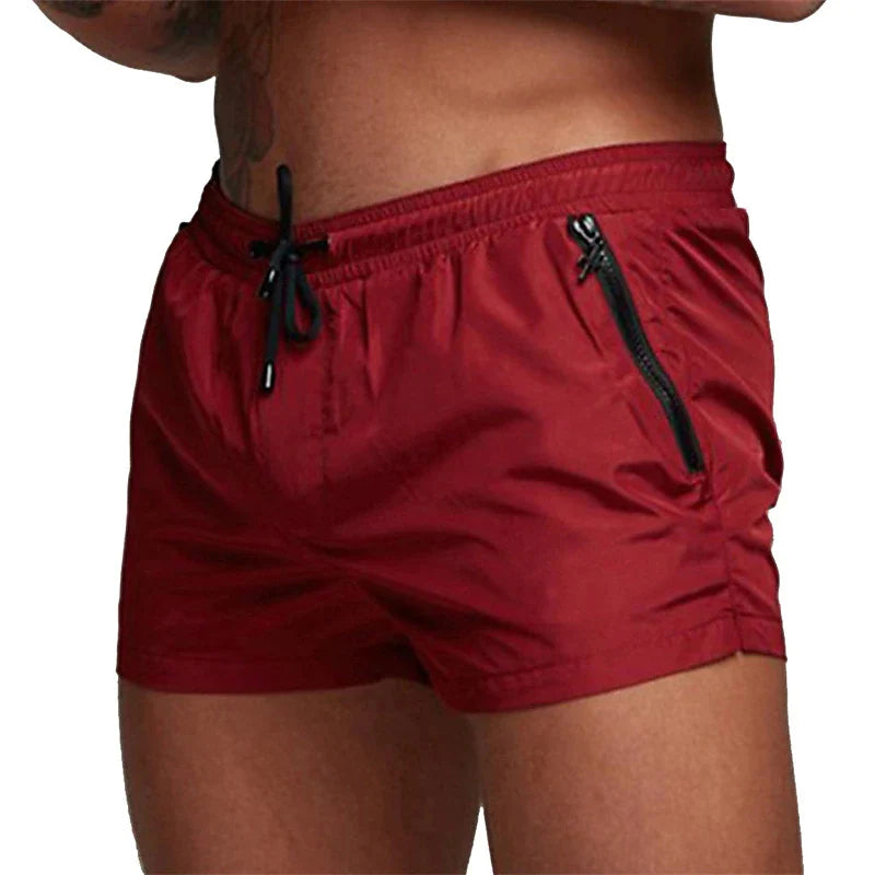 Shorts de baño con bolsillos con cremallera
