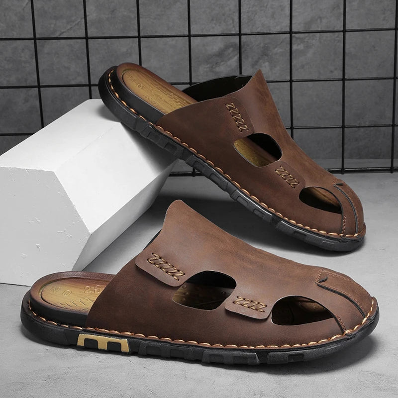 Sandalias de piel