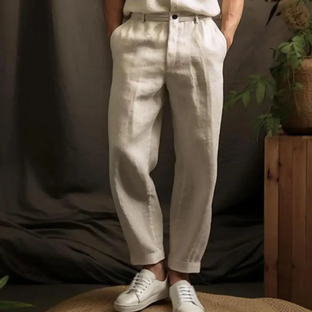 Pantalones de lino Cagliari
