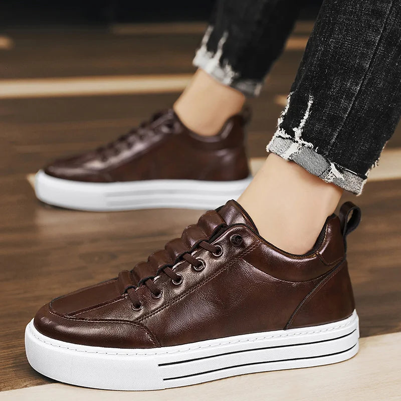 Elegantes zapatos de piel