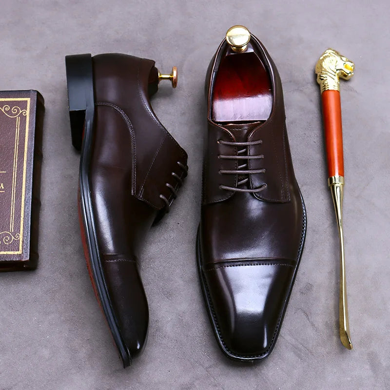 Elegantes zapatos de piel
