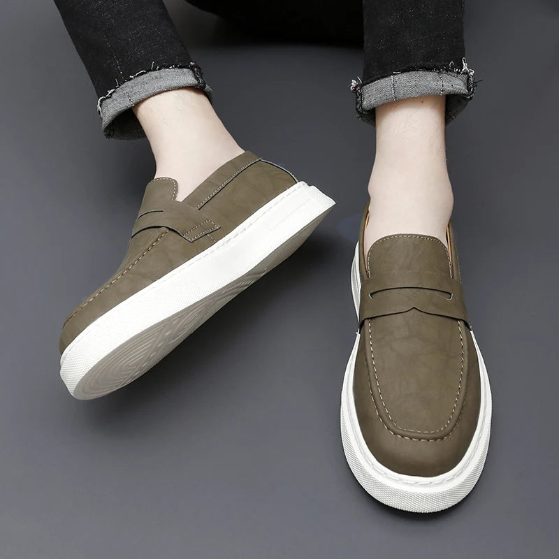 Zapatos de piel Chic Slip-on