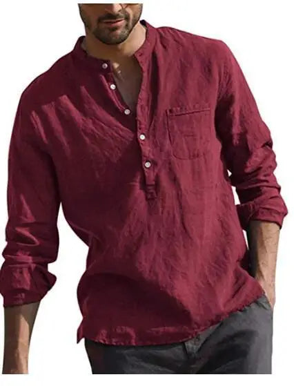 Camisa de algodón transpirable
