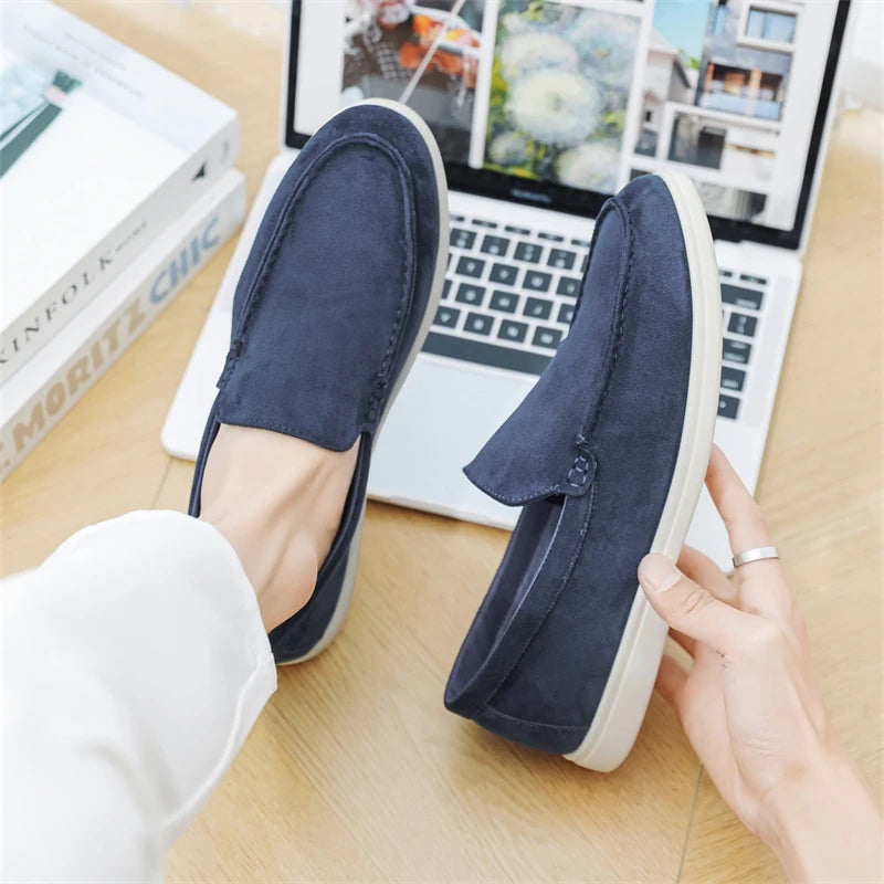 Mocasines casuales de ante
