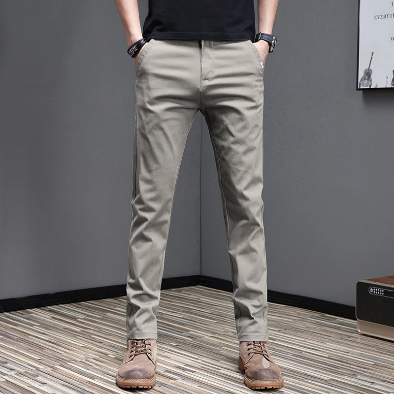 Pantalones informales de algodón