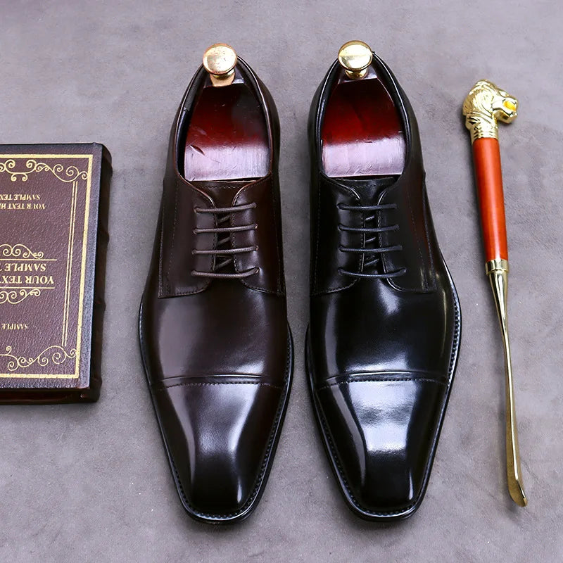 Elegantes zapatos de piel
