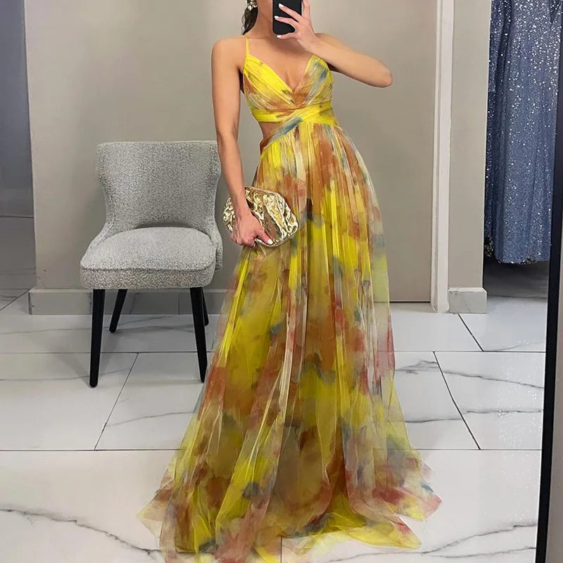 Elegante vestido largo
