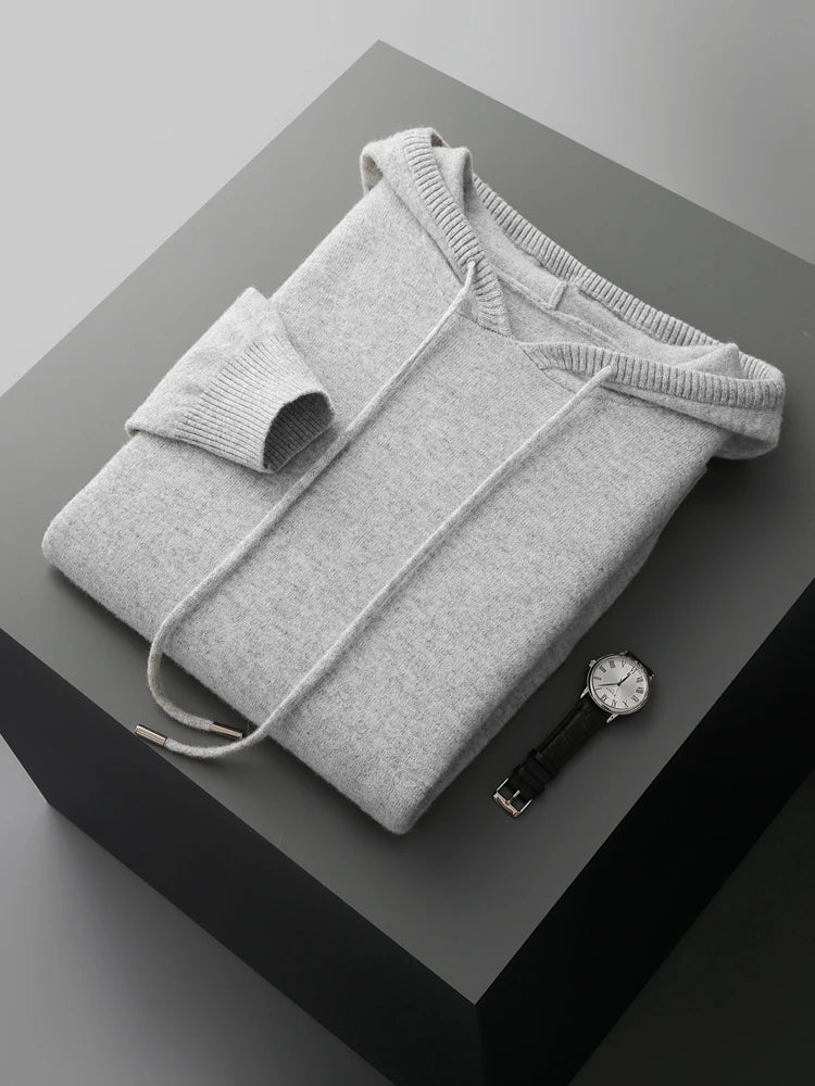 Sirlus Sudadera con capucha de lana merina