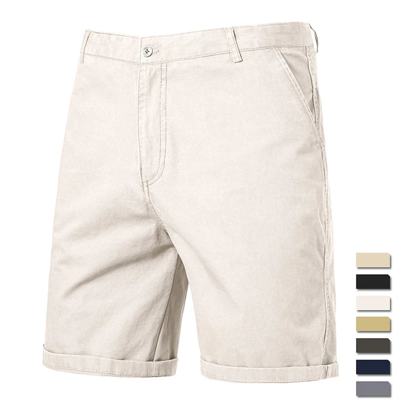 Elegantes pantalones cortos de algodón