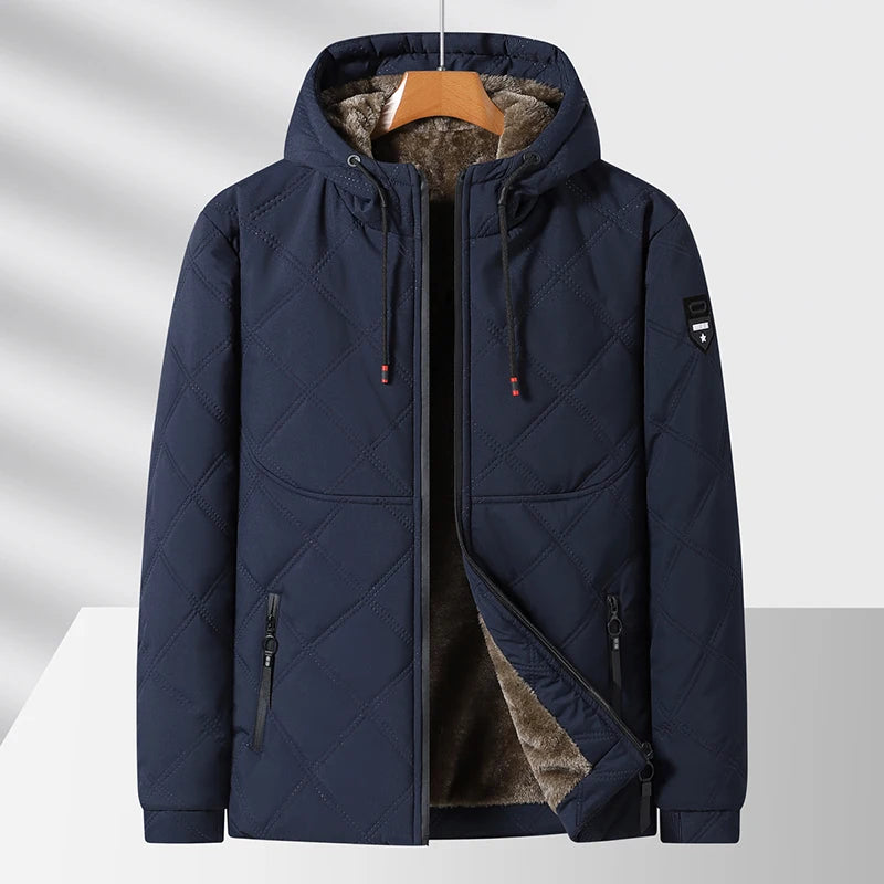 Elegante chaqueta acolchada con forro polar