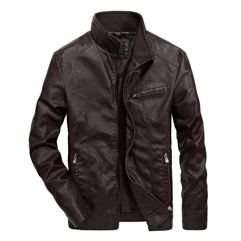 Chaqueta de cuero informal