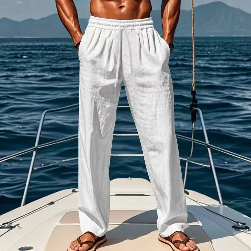Pantalones de lino Hawaï