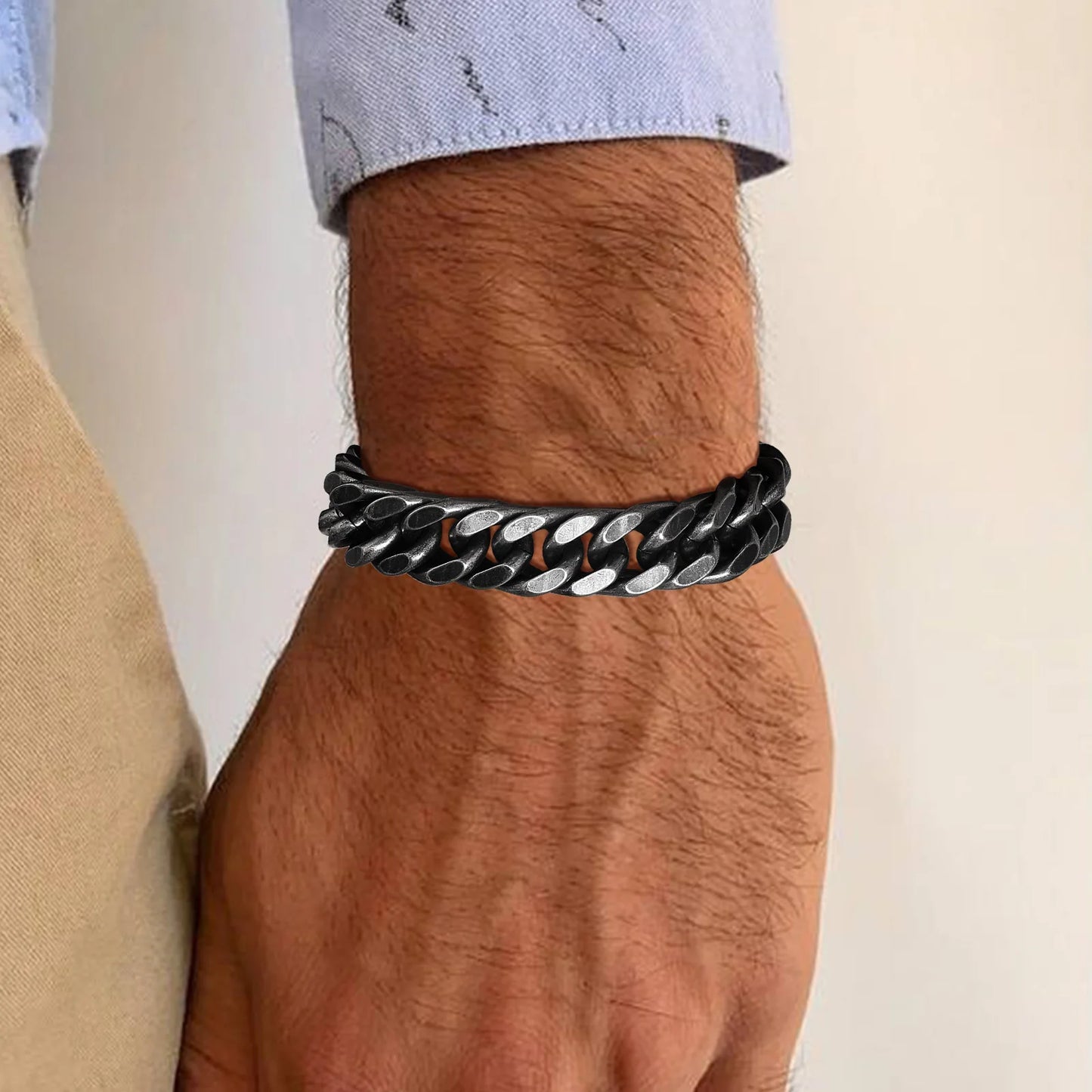 Pulsera de acero inoxidable para hombre