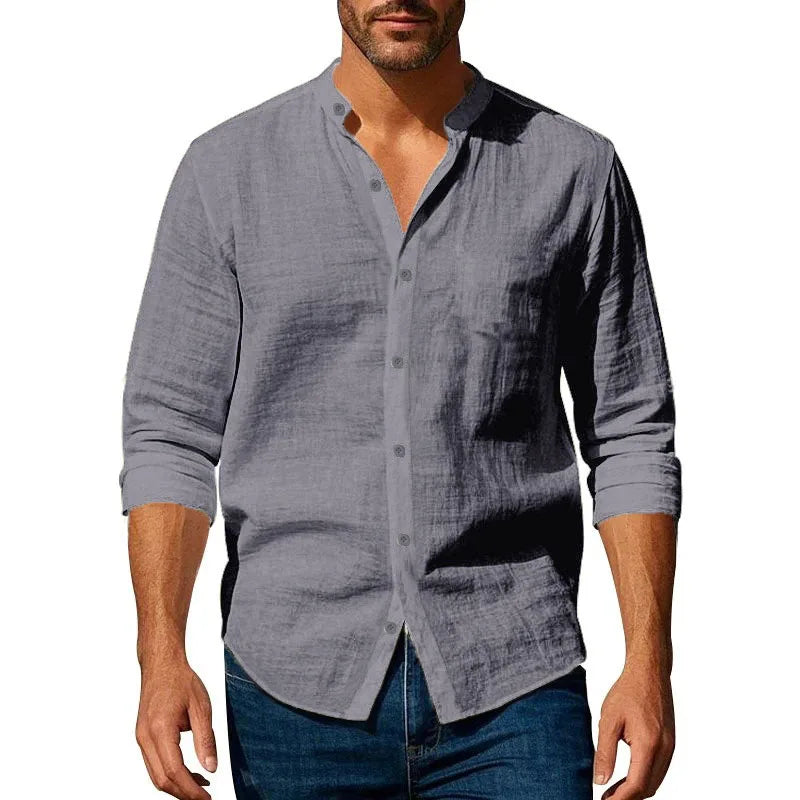 Camisa de verano de algodón/lino