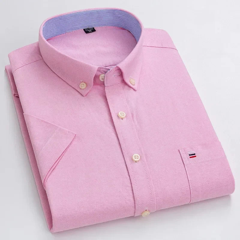 Camisa elegante de algodón para hombre