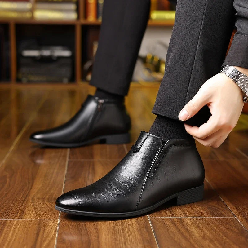 Beckett Botas de piel con cremallera