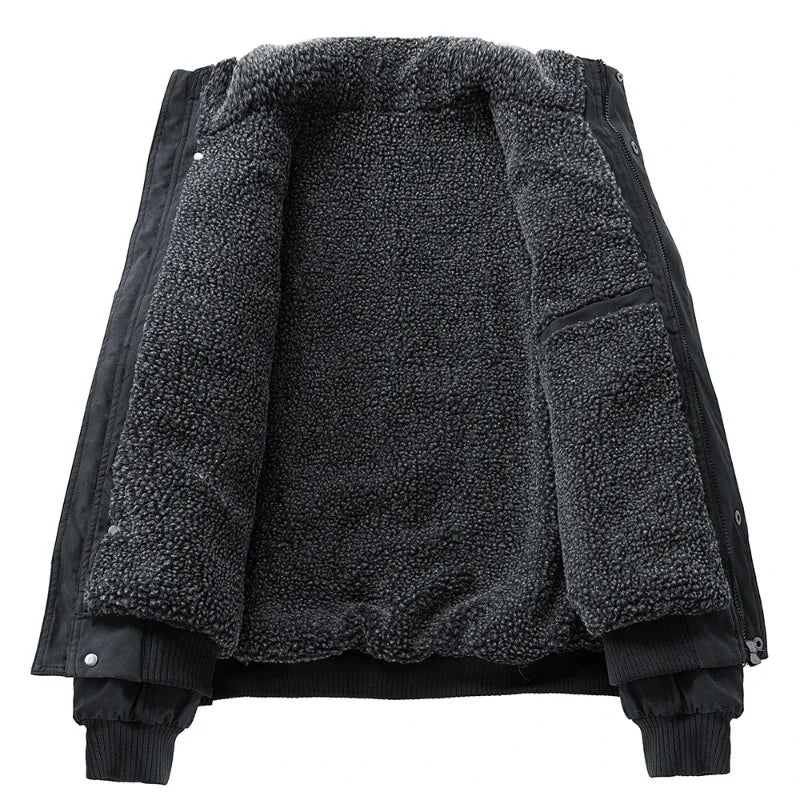 Elegante chaqueta acolchada con forro polar