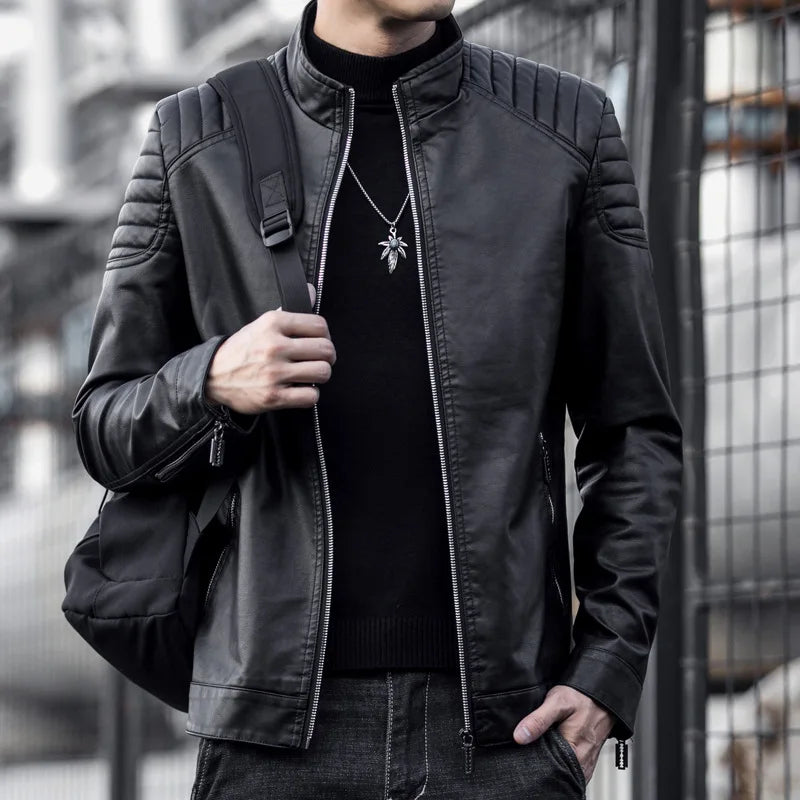 Chaqueta de cuero Premium