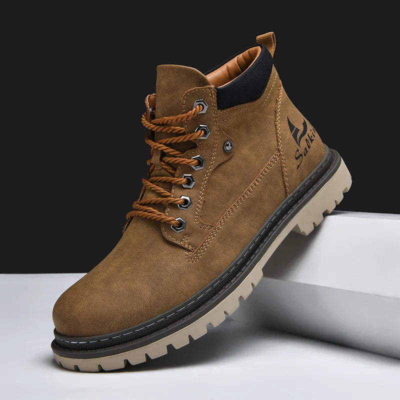 Elegantes botas de piel