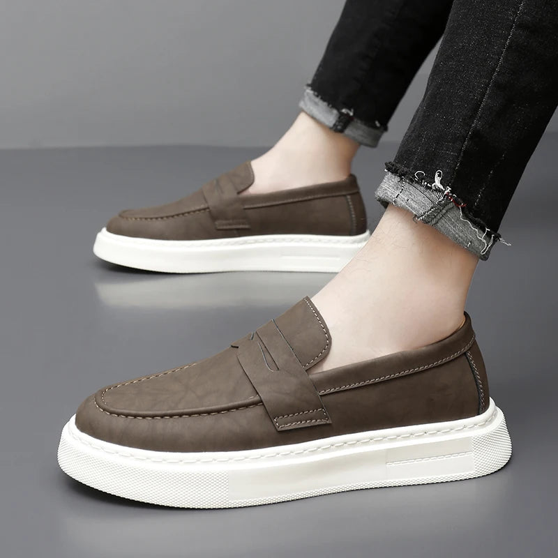 Zapatos de piel Chic Slip-on