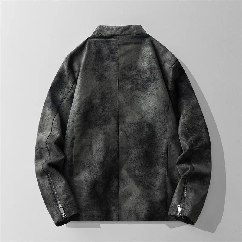 Elegante chaqueta de cuero