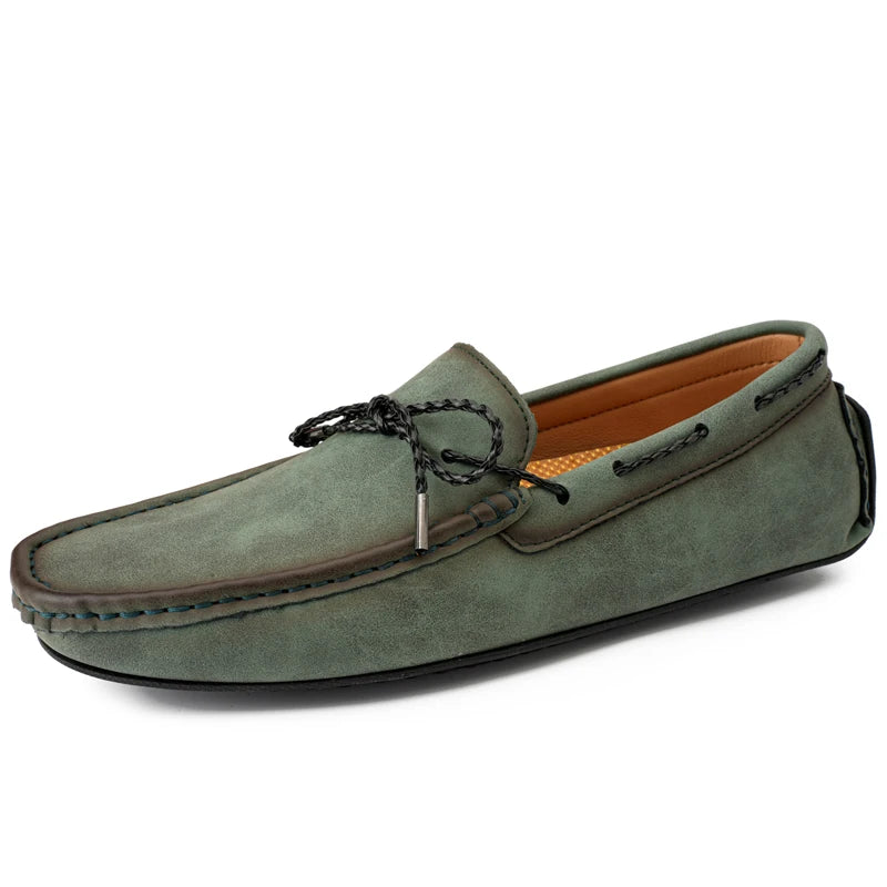 Mocasines de ante hechos a mano