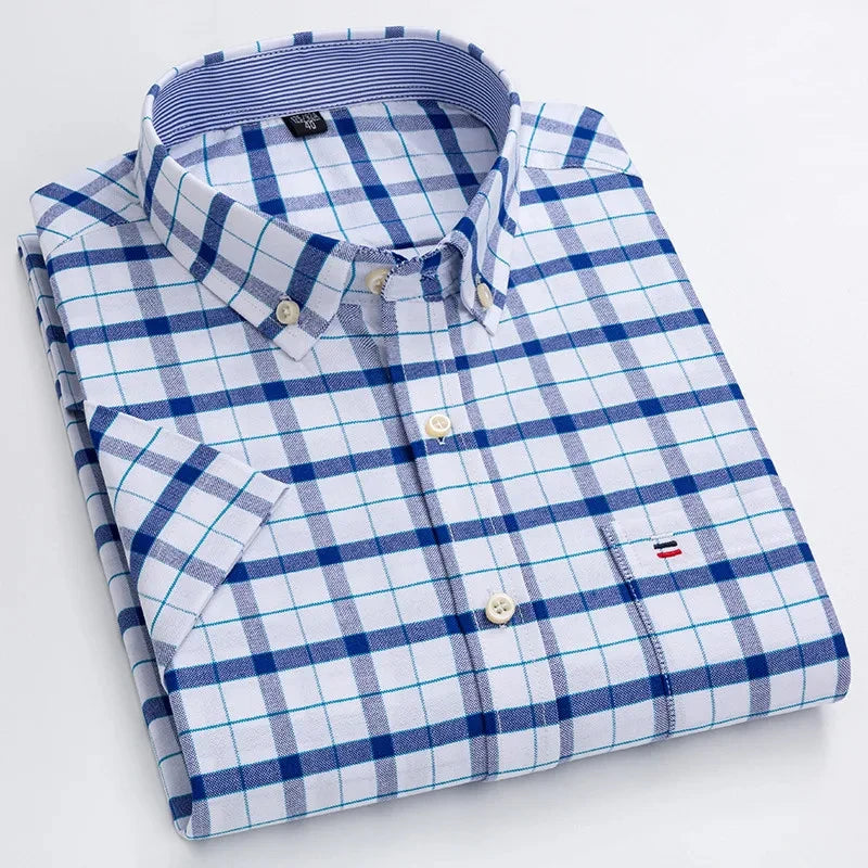Camisa elegante de algodón para hombre