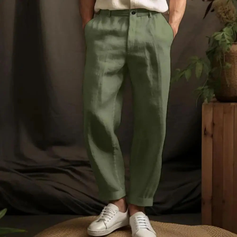 Pantalones de lino Cagliari