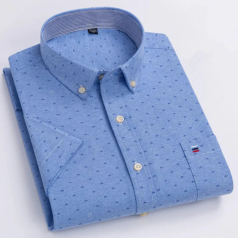Camisa elegante de algodón para hombre