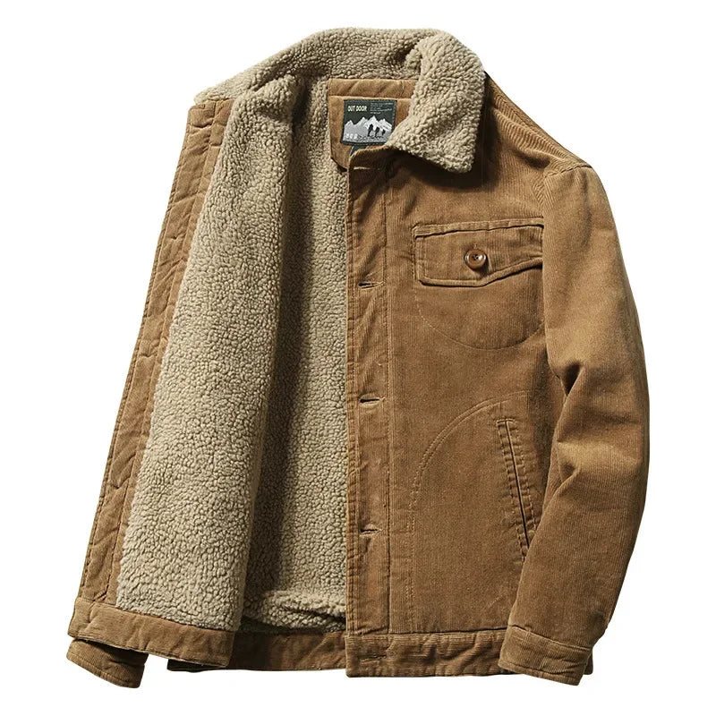 Chaqueta de invierno de terciopelo