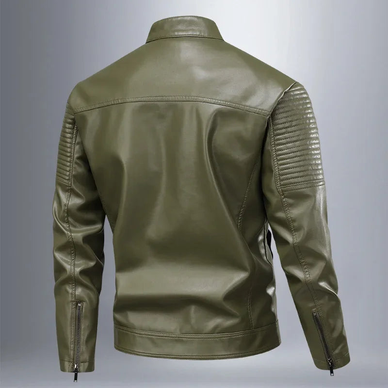 Chaqueta de cuero retro