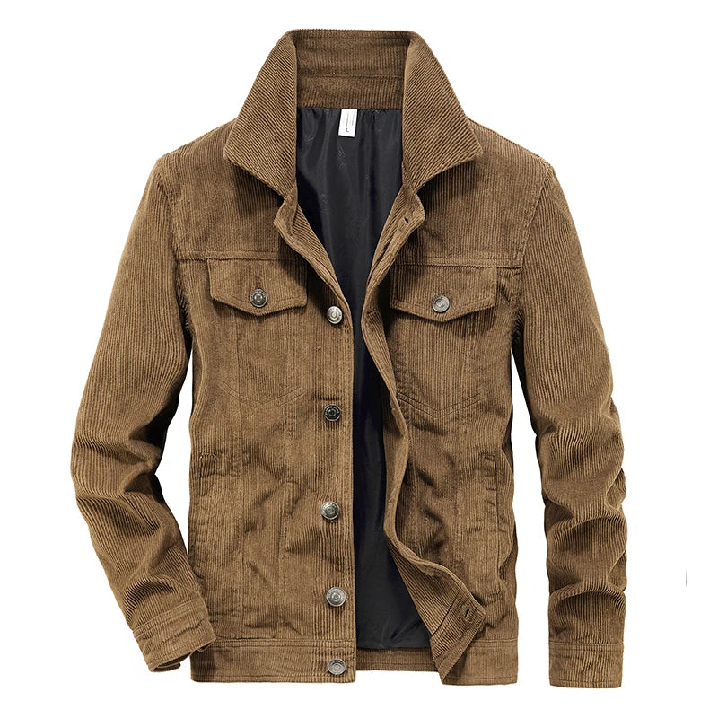 Chaqueta vintage de algodón para hombre